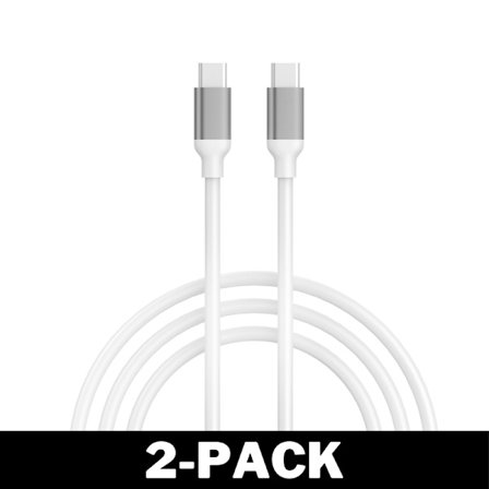 Stark 60W USB-C till USB-C Kabel Vit - 2 meter