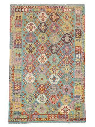 Handgewebt Kelim Afghan Old Stil Teppich 194X297