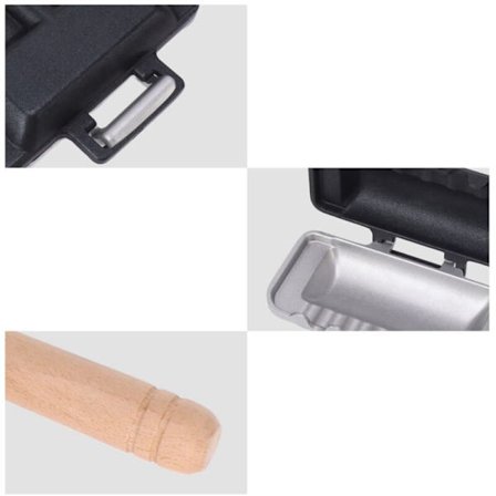 Kaksisuuntainen paistinpannu, lettupannu, lettupannu, lounas irrotettavalla puukahvalla