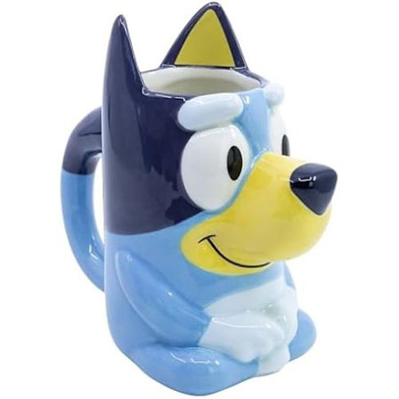 3D-keramikkopp - STOR - Bluey - 190 ml - Gjenbrukbar - Offisielle lisenser
