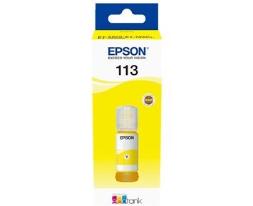 Epson-113 EcoTank Pigment Yellow ink bottle-Gult påfyllingsblekk Epson 113-Printing ink, toner & paper-Blekkpatroner