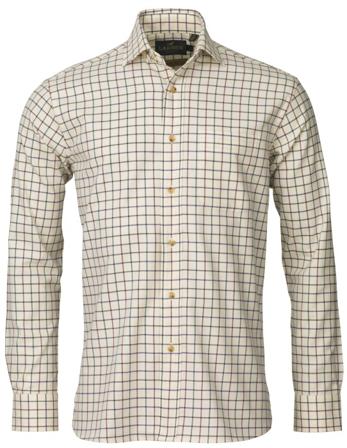 Laksen - Benny Cotton Wool Shirt kauluspaita - ruudullinen
