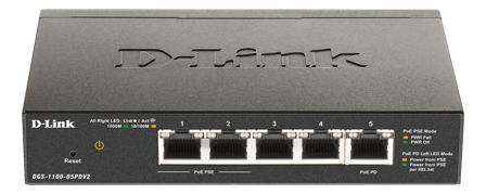 D-LINK DGS 1100-05PDV2 - switch - 5 porter - smart