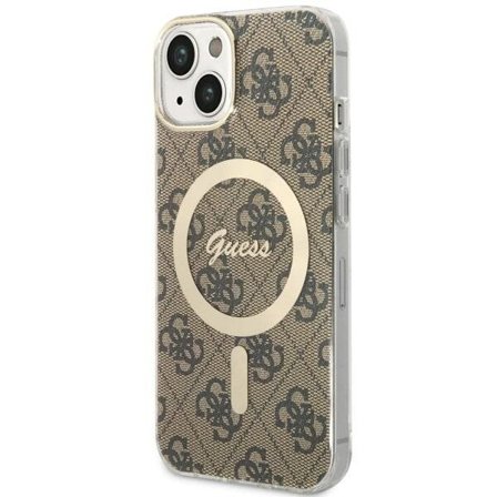Guess 4G MagSafe-etui til iPhone 14 - brun