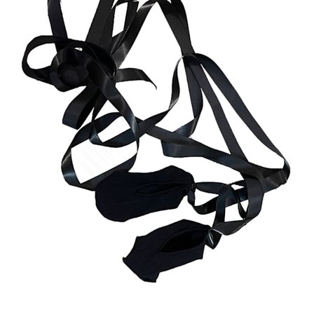 Balletcore Strumpor Mjuka Tunna Strumpor med Långt Band för Flickor och Damer