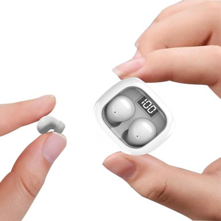 Syzplnwy Trådløse Bluetooth Sleep Headphones & Earbuds til Sidesovning, Støjreducerende Usynlige Ultra Små, Passer til Små Ører