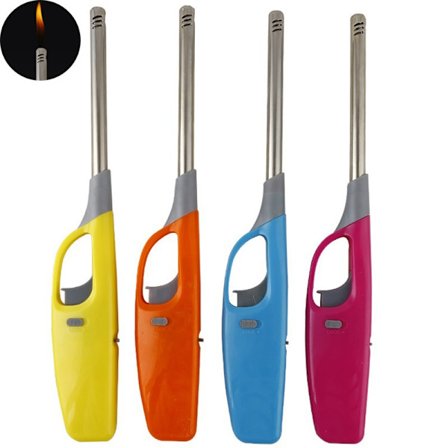 4 fleksible gaslightere elektroniske lightere (tilfældig farve)