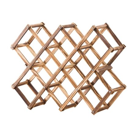 Vinreol i træ, opbevaringshylde, vinstativ, flaskeholder til køkkenbar