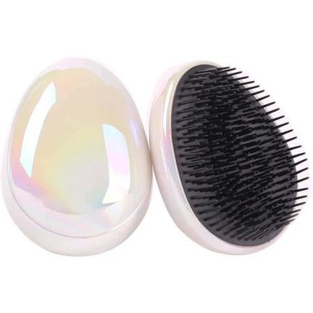 Rescue Brush til kvinder, piger og børn Mini hårbørste til vådt og tørt hår Kampakt (Hvid)