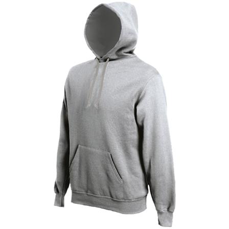 Kariban Herr Heavy Contrast Hooded Sweatshirt / Hoodie 2XL Oxfo Oxford Grey 2XL