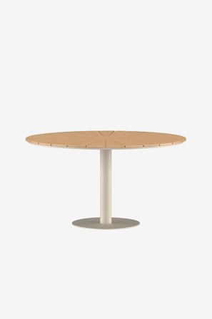 Venture Home - Croft runt matbord - Beige - Matbord utomhus - Från Homeroom