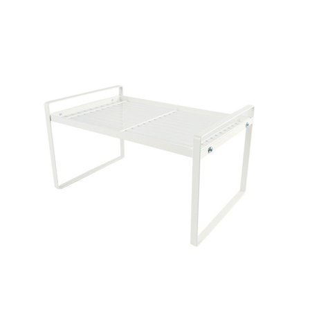 Kaapin mausteteline, keittiön kaapin hyllyn säilytysteline, tilaa säästävä teräsrunkoinen säilytysteline, sopii kylpyhuoneeseen, makuuhuoneeseen, 