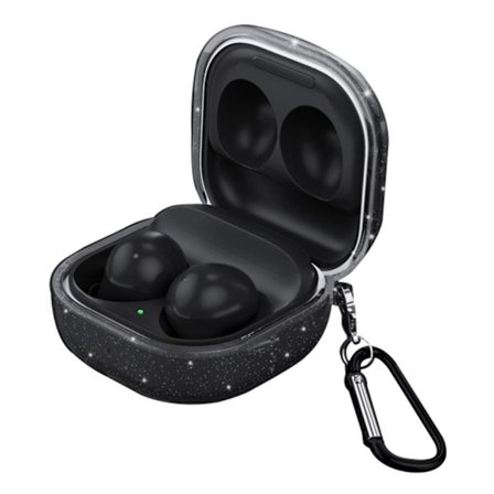 Samsung Galaxy Buds2 Pro / Buds2 / Pro glittrigt fodral - Genomskinlig Svart