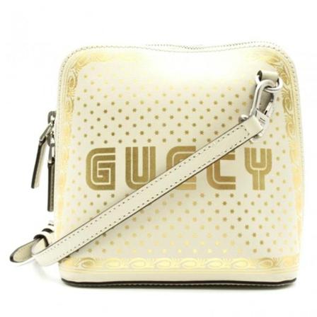 Gucci Vintage, Pre-owned Leather Crossbody Bag Wit, Dames, Maat:ONE Size