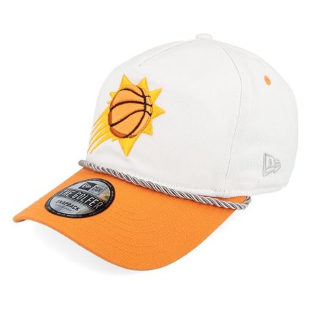 New Era - NBA Orange adjustable Keps - Phoenix Suns Washed NBA Golfer White/Orange Adjustable @ Hatstore