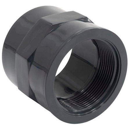 C63282 - Blandnippel/muff hona gängad för limning Ø63mm-hona till skruv 2'' - rörtrycksanslutning 10 bar