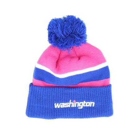 New Era - Washington Wizards Knit NBA City Edition 22 Blue Pom Pom Blue Beanie - NBA @ Hatstore