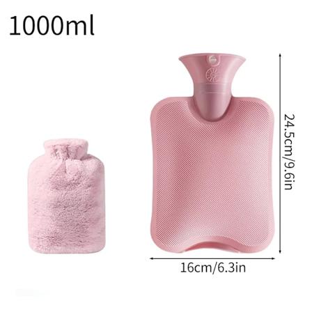 1000/2000ml Stor Varmvattenflaska i Tjock PVC Handvärmare Säker Varm Palats Varmflaska Långvarig Värme Varmvattenflaska S10 Water Bag