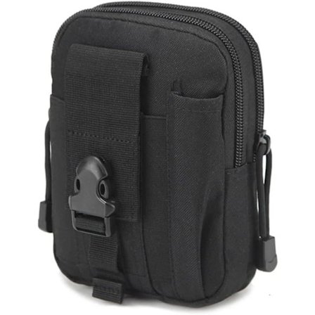Herre midjebælte taske, kompakt multifunktionelt værktøjsbælte taske til udendørs brug med mobiltelefonholder til cykling, løb, vandring