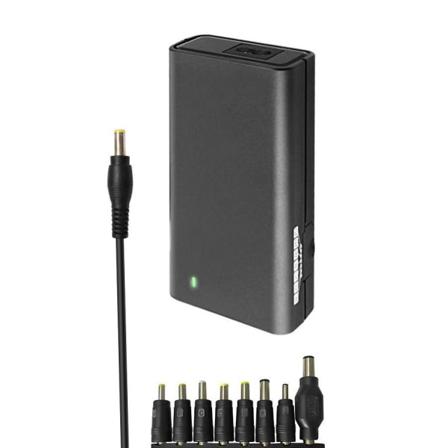 Laptopadapter, Universal - 8-i-1 Svart