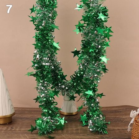 Mörkgrönt band julgransprydnad 7{AZC}