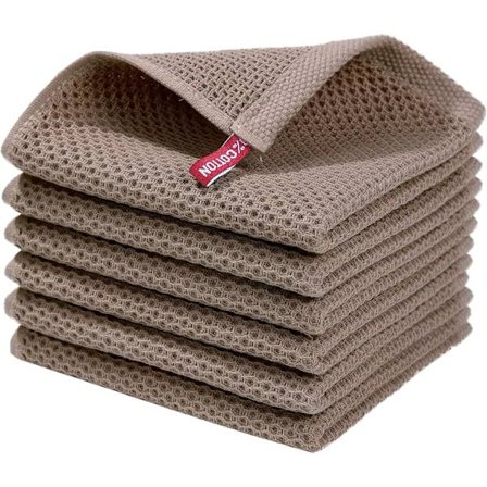 Vaffelvævet viskestykke køkkenhåndklæde håndopvask klude perfekt til Ho