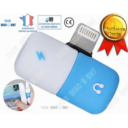 Adaptör 4 i 1 - TD - iPhone 7/8 - Vit - Effektiv - Mångsidig gränssnitt