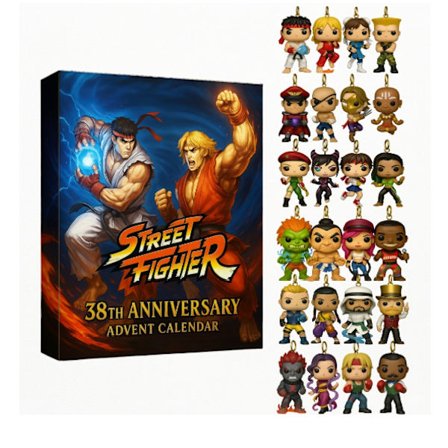 Julekalender, ankomst Predator Hogwarts School populær IP Juleakryl juletrepynt, julekalender Street Fighter blindboks