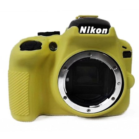 Nikon D3400 DSLR kamera beskyttelsesetui i silikone - Gul