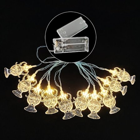 2m 10LED LED String Light Ramadan Lantern WARM WHITE 2M