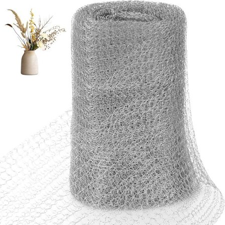 Rustfritt stål finmasket - 9 m x 12,7 cm - Insektnett - Gnagersikkert nett - Fugl - Rustfritt stål netting - rustfritt stål metallnetting