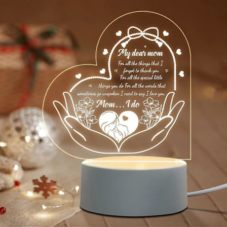 SBSG Mors Dag Presenter till Mamma - Mamma Födelsedagspresenter, Födelsedagspresent till Mamma, Mamma Presenter till Thanksgiving, Jul - Akryl 