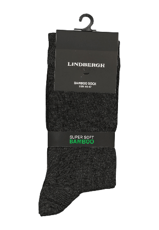 Lindbergh Bamboo Sock Strumpor Herr Grå 40-47