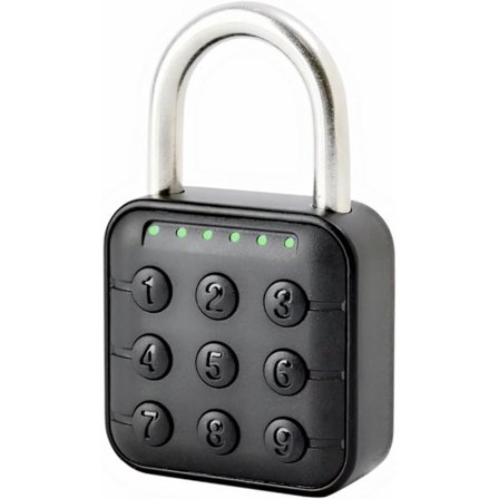 Avaimeton yhdistelmälukko, 6-numeroinen koodilukko ulkokäyttöön, helppokäyttöinen riippulukko kuntosali- ja koulukaappeihin, F