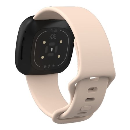 Fitbit Sense 2 / Versa 4 klockarmband i silikon - Ljusrosa Storlek: L