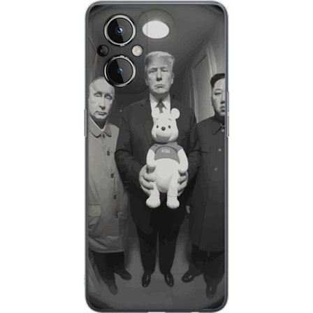 Yhteensopiva Puhelinkuori OnePlus OnePlus Nord N20 5G Mustavalkoinen taideteos surrealistisella poliittisella symboliikalla ja odottamattomalla kontra