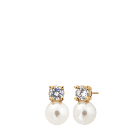 Edblad Luna Studs S Gold Smycken & klockor Dam Guld ONESIZE
