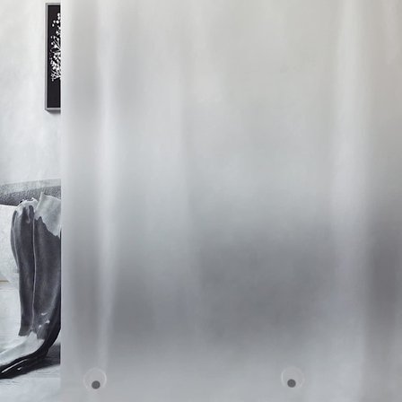 EVA Semi-Transparent Dusjforheng 183x183cm med Matt Glassmønster