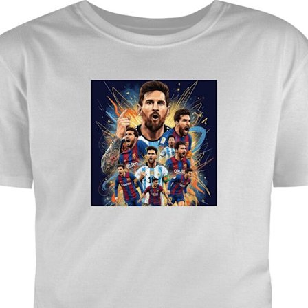 Lapsen t-paita Lionel Messi juliste Barcelona Argentiina jalkapallo legenda numero 10 maailmancup GOAT jalkapalloilija taide