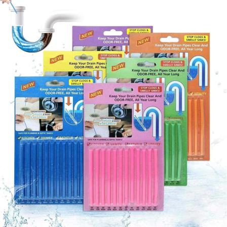 72 St Avloppsstickor Avloppsrengöringsstavar Avloppsrengörare Vit One Size