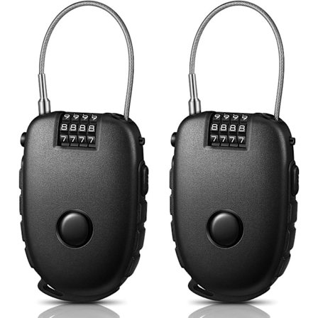 Vaijerilukko 120cm sisäänkelattava kaapelilukko numerolukko koodilukko