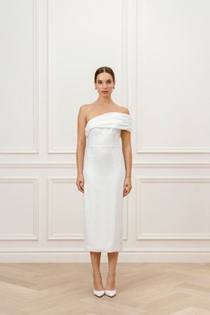 Malina Bridal - Grace midi dress - XXL - Ivory
