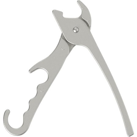 Premium pizzatång, 20 cm (8 tum), tillverkad av gjuten aluminium, robust och djup pizzatång