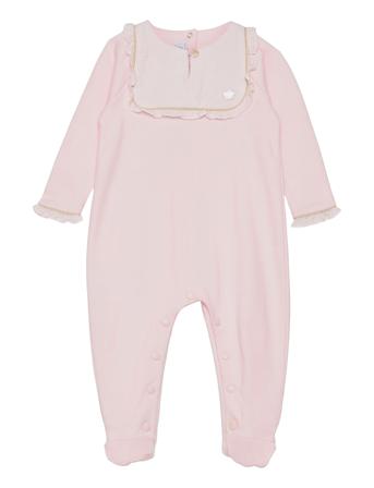 Délicatesse Soft Cotton Sleepsuit Pyjamas Sie Jumpsuit Lyserød Tartine Et Chocolat