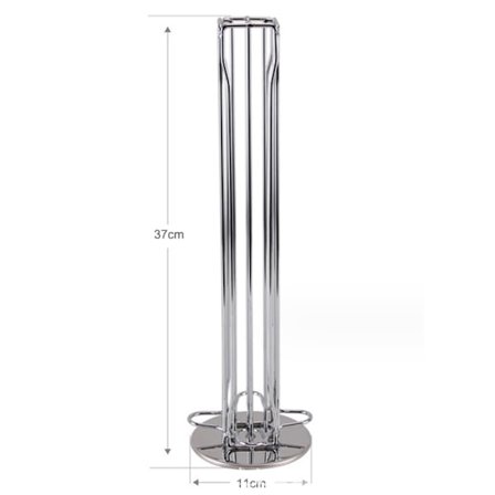 Kaffe kapselhållare, kaffekapslarhållare för 40 kapslar, svängbar design, elegant och modern silver