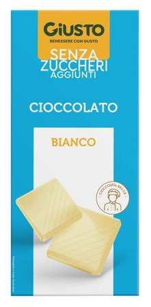Giusto Senza Zuccheri Aggiunti Cioccolato Bianco 85g