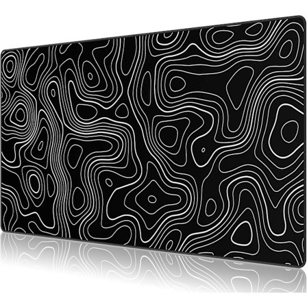 Musematte med sydde kanter, overlegen mikrovevd stoff, sklisikker base, størrelse 35,4 x 15,7 x 0,12 tommer