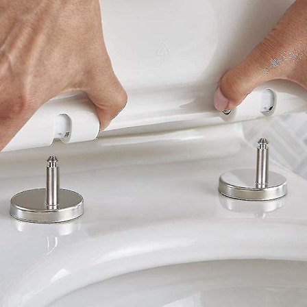 1 pari WC-istuimen saranoita, WC-istuimen saranakiinnikkeet, WC-istuimen kiinnitysosat yläkiinnitys yleiskiinnityspultti laajennus