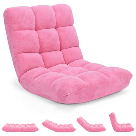 Golvfåtölj med 14 positioner – Rosa