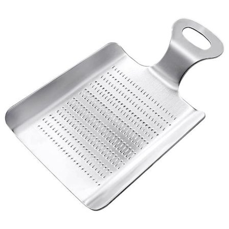 Ingefærrivejern, rustfrit stål skovlformet madrivejern til ingefær